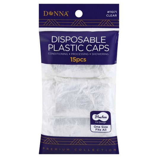 Donna Plastic Clear Shower Caps